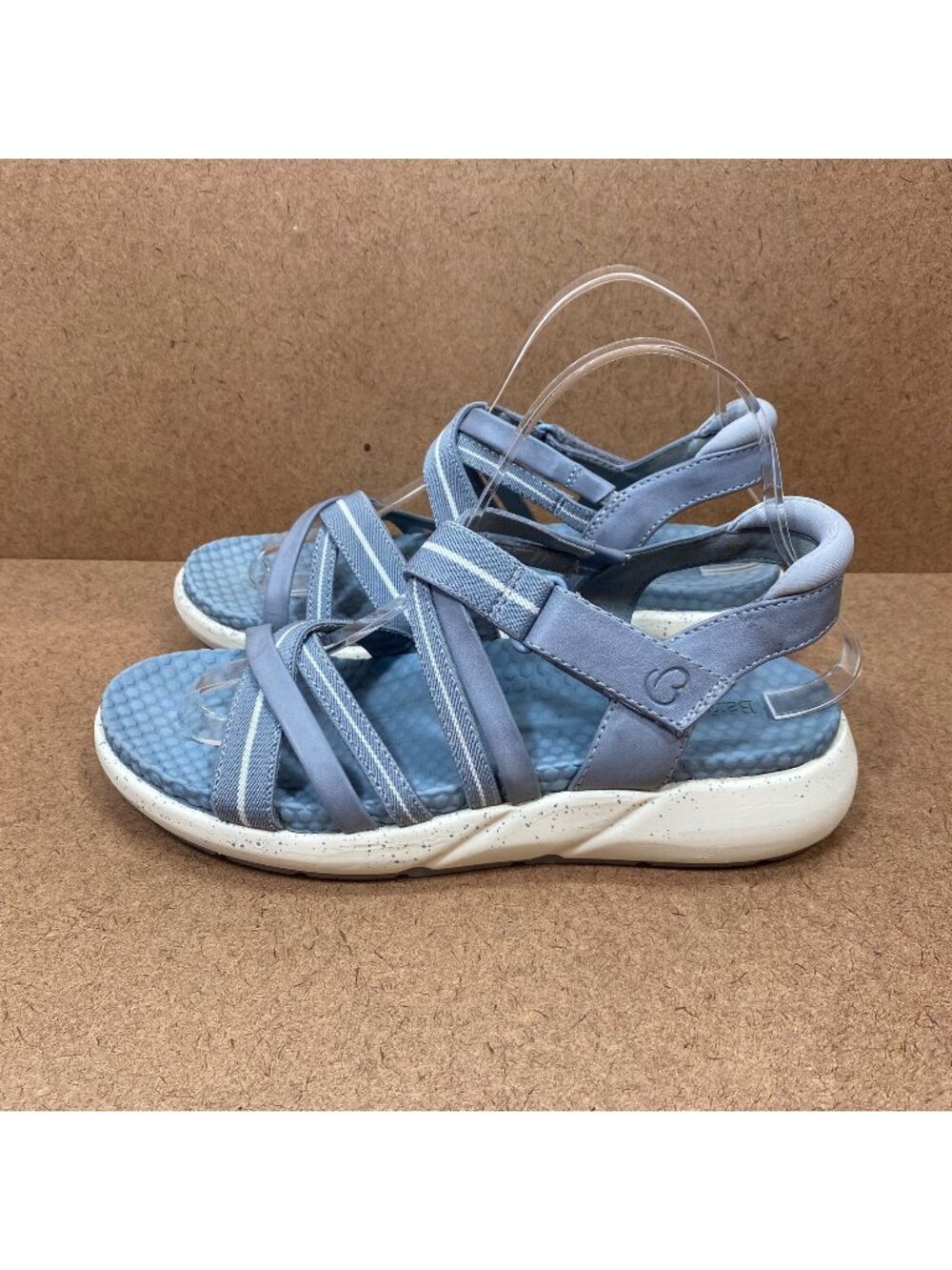Baretraps Gracee Rebound Blue Shade Strappy Sandals Womens Size 7.5 Comfort Sole